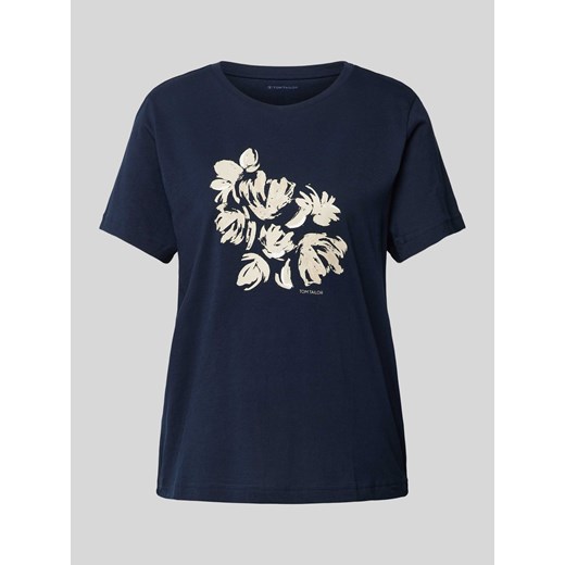 T-shirt z kwiatowym nadrukiem ze sklepu Peek&Cloppenburg  w kategorii Bluzki damskie - zdjęcie 173288798