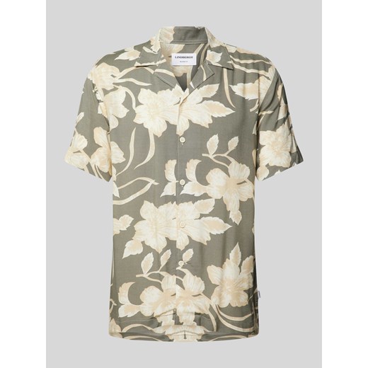 Koszula casualowa o kroju modern fit z wiskozy ze wzorem na całej powierzchni ze sklepu Peek&Cloppenburg  w kategorii Koszule męskie - zdjęcie 173288895