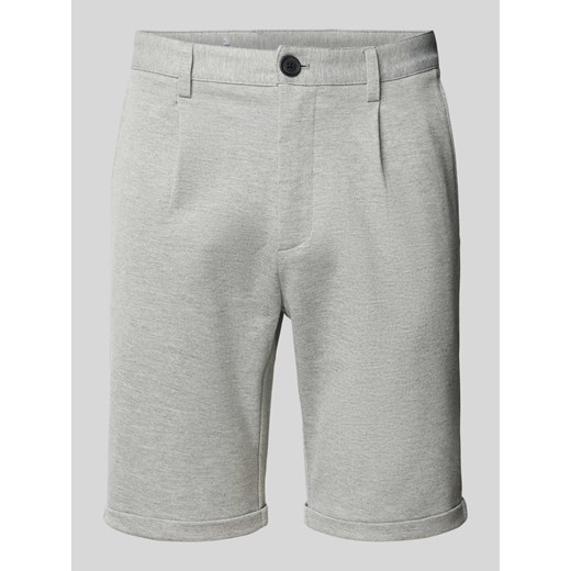 Bermudy z zakładkami w pasie ze sklepu Peek&Cloppenburg  w kategorii Spodenki męskie - zdjęcie 173288916