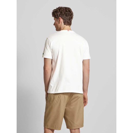 Mc2 Saint Barth t-shirt męski biały z krótkimi rękawami 