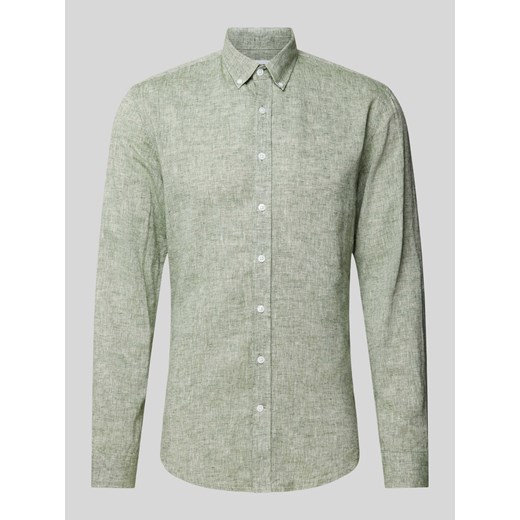 Koszula casualowa z fakturowanym wzorem ze sklepu Peek&Cloppenburg  w kategorii Koszule męskie - zdjęcie 173288956