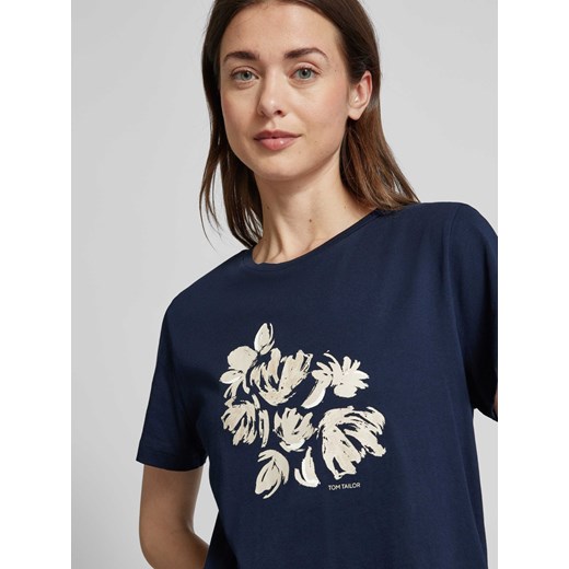 T-shirt z kwiatowym nadrukiem Tom Tailor L Peek&Cloppenburg 