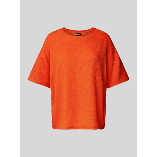 T-shirt z fakturowanym wzorem model ‘LUNA’ Pieces L Peek&Cloppenburg 