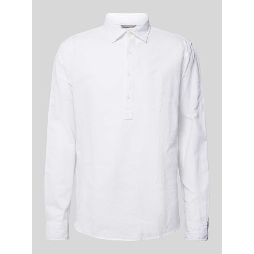 Koszula lniana o kroju regular fit z kołnierzykiem typu kent model ‘MAZE’ ze sklepu Peek&Cloppenburg  w kategorii Koszule męskie - zdjęcie 173289245
