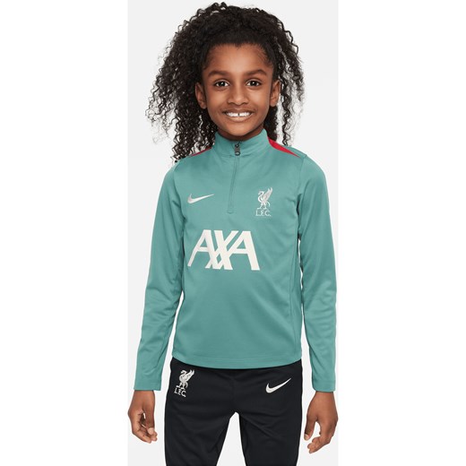 Treningowa koszulka piłkarska dla małych dzieci Nike Dri-FIT FC Liverpool F.C. Academy Pro - Zieleń ze sklepu Nike poland w kategorii Bluzki dziewczęce - zdjęcie 173289355