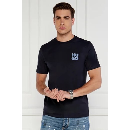 HUGO T-shirt | Regular Fit ze sklepu Gomez Fashion Store w kategorii T-shirty męskie - zdjęcie 173290505