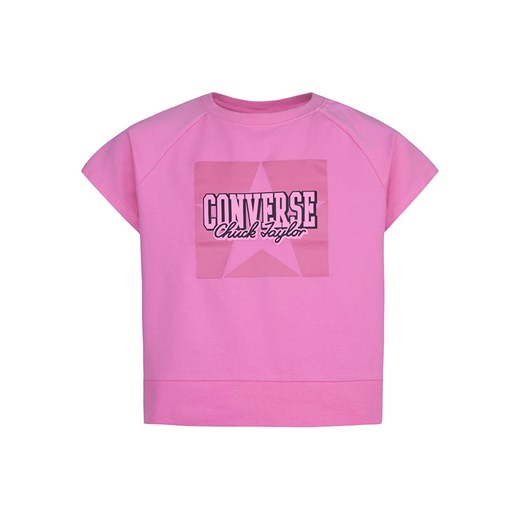 Converse Koszulka w kolorze różowym ze sklepu Limango Polska w kategorii Bluzki dziewczęce - zdjęcie 173290725