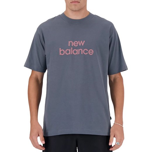 Koszulka New Balance MT41582GT - szara ze sklepu streetstyle24.pl w kategorii T-shirty męskie - zdjęcie 173291365