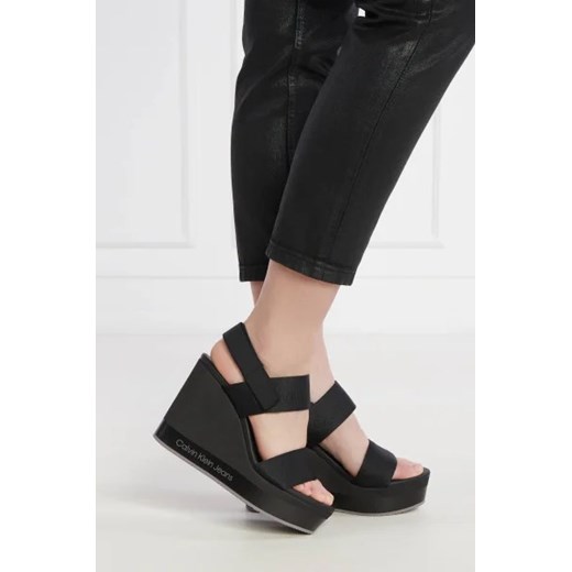 CALVIN KLEIN JEANS Sandały | z dodatkiem skóry 39 wyprzedaż Gomez Fashion Store