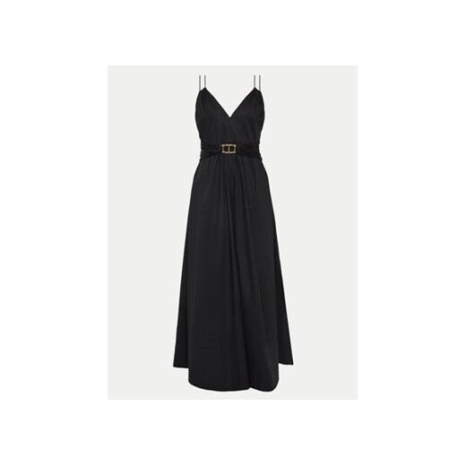 TWINSET Sukienka letnia 241TT2021 Czarny Regular Fit ze sklepu MODIVO w kategorii Sukienki - zdjęcie 173292535
