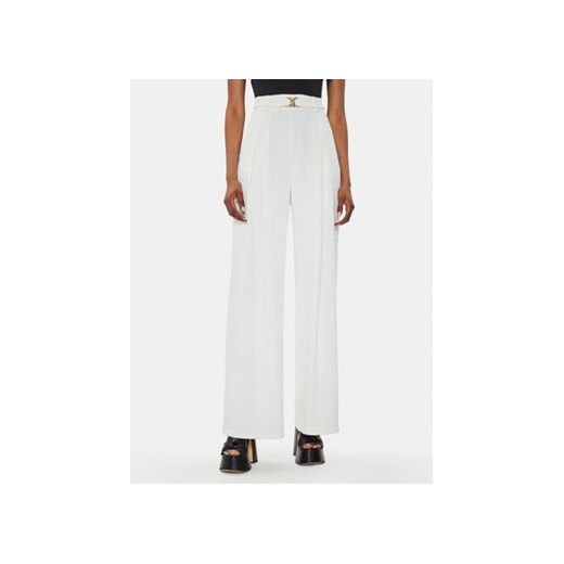 Rinascimento Spodnie materiałowe CFC0118336003 Biały Wide Leg ze sklepu MODIVO w kategorii Spodnie damskie - zdjęcie 173292538