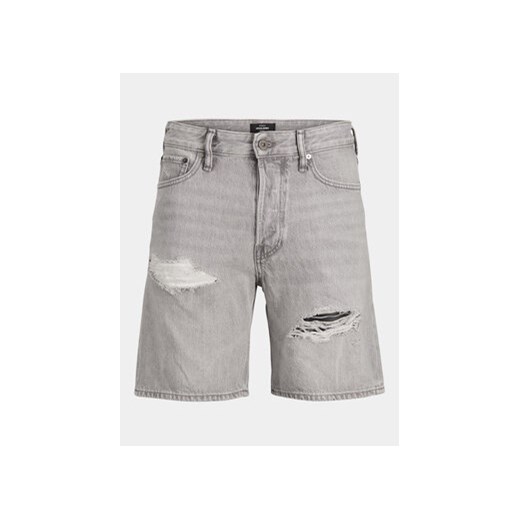 Jack&Jones Szorty jeansowe Jjichris 12253755 Szary Relaxed Fit ze sklepu MODIVO w kategorii Spodenki męskie - zdjęcie 173292649
