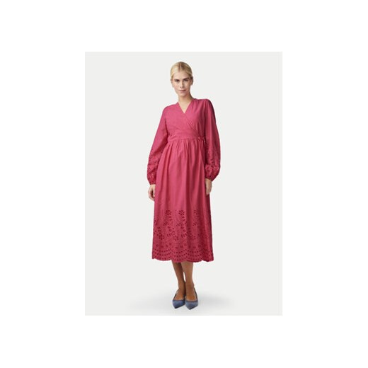 YAS Sukienka codzienna Luma 26032685 Różowy Regular Fit ze sklepu MODIVO w kategorii Sukienki - zdjęcie 173292718