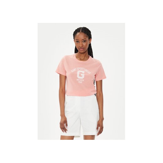 Gant T-Shirt Logo 4200849 Pomarańczowy Regular Fit ze sklepu MODIVO w kategorii Bluzki damskie - zdjęcie 173292797