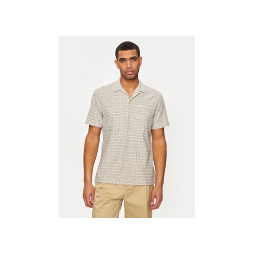 Selected Homme Koszula Slhreg-Mix 16093647 Beżowy Regular Fit ze sklepu MODIVO w kategorii Koszule męskie - zdjęcie 173292877