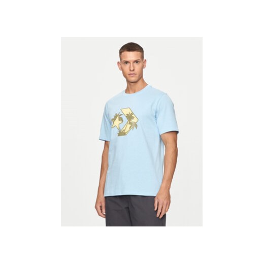 Converse T-Shirt M Festival Star Chev Tee 10026417-A03 Niebieski Regular Fit ze sklepu MODIVO w kategorii T-shirty męskie - zdjęcie 173293007