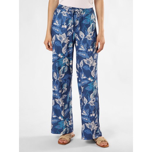 BRAX Spodnie - Maine Kobiety indygo wzorzysty ze sklepu vangraaf w kategorii Spodnie damskie - zdjęcie 173293229
