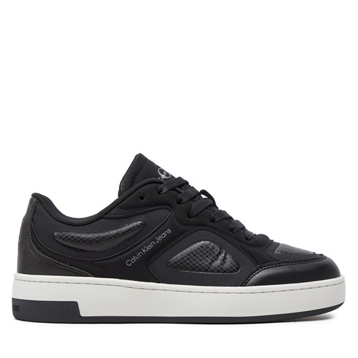 Sneakersy Calvin Klein Jeans Basket Cupsole Low Mix In Mtl YW0YW01462 Czarny ze sklepu eobuwie.pl w kategorii Buty sportowe damskie - zdjęcie 173293798