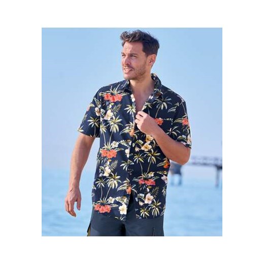 Hawajska koszula z popeliny ze sklepu Atlas For Men w kategorii Koszule męskie - zdjęcie 173294958