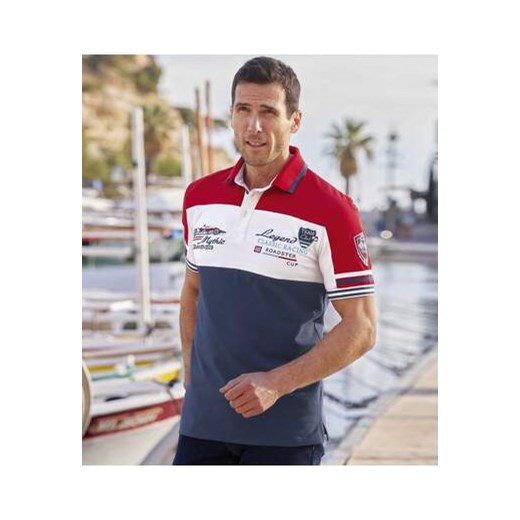 Koszulka polo z dzianiny pika ze stretchem Mythic Racing ze sklepu Atlas For Men w kategorii T-shirty męskie - zdjęcie 173294959