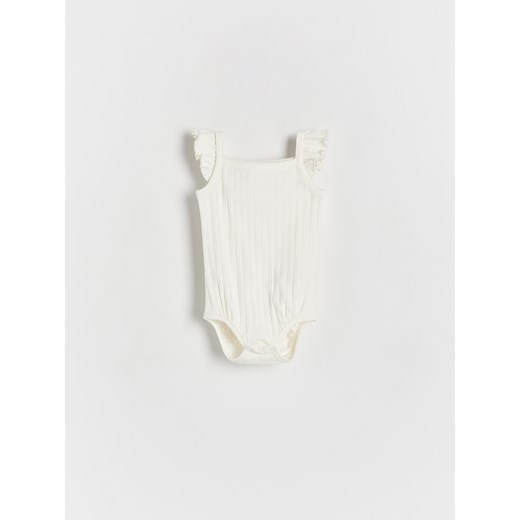 Reserved - Body z falbankami - złamana biel ze sklepu Reserved w kategorii Body niemowlęce - zdjęcie 173295237