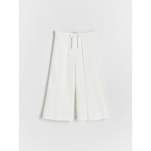 Reserved - Spodnie culotte - biały ze sklepu Reserved w kategorii Spodnie dziewczęce - zdjęcie 173295395