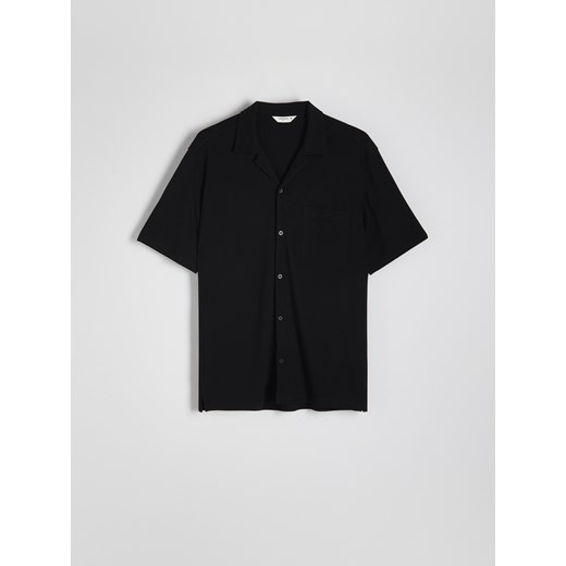 Reserved - Koszula comfort fit z wiskozą - czarny ze sklepu Reserved w kategorii Koszule męskie - zdjęcie 173295738