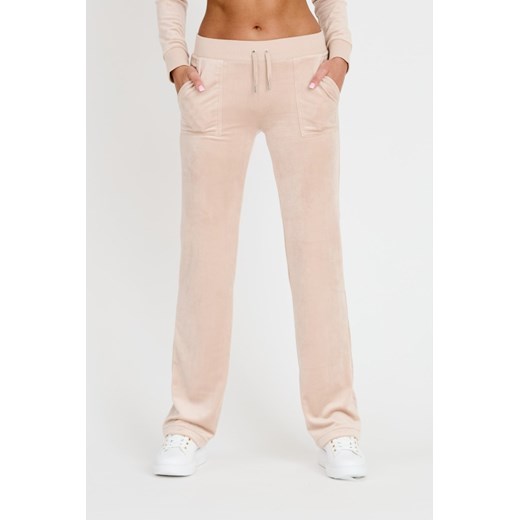 JUICY COUTURE Beżowe spodnie Del Ray Pocket, Wybierz rozmiar S ze sklepu outfit.pl w kategorii Spodnie damskie - zdjęcie 173297726