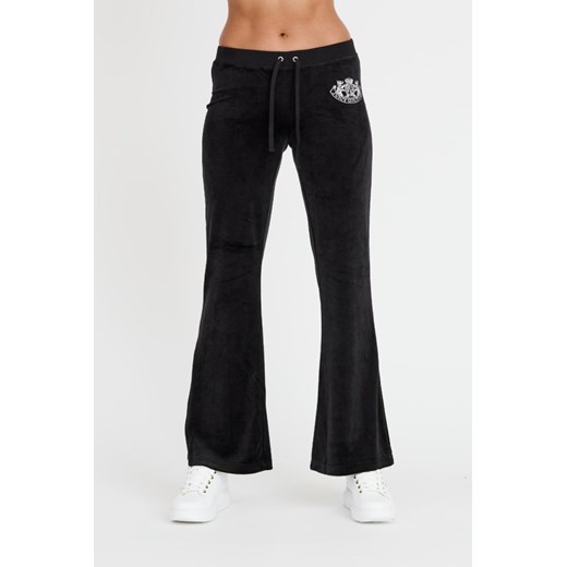 JUICY COUTURE Czarne spodnie Heritage Dog Crest Kaisa Trackpant, Wybierz rozmiar M ze sklepu outfit.pl w kategorii Spodnie damskie - zdjęcie 173297739