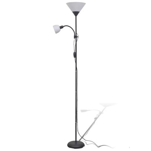 Czarna podwójna lampa stojąca - EX06 G6-F61 ze sklepu Edinos.pl w kategorii Lampy podłogowe - zdjęcie 173300095