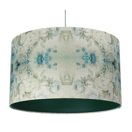 Zielona lampa wisząca z kloszem w kwiaty - S371-Terva ze sklepu Edinos.pl w kategorii Lampy wiszące - zdjęcie 173300335
