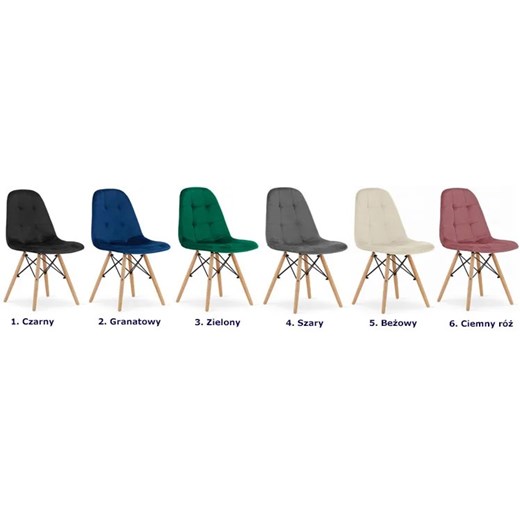 Komplet 4 zielonych krzeseł tapicerowanych - Zipro Elior One Size Edinos.pl