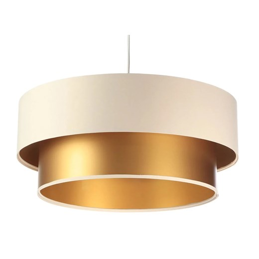 Złoto-kremowa lampa wisząca glamour - S419-Nilda Lumes One Size Edinos.pl