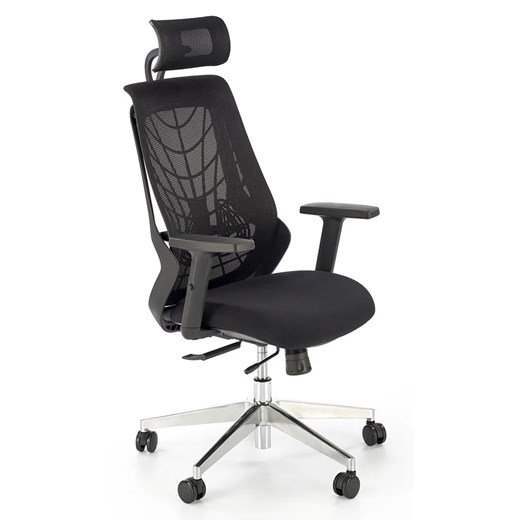 Czarny fotel ergonomiczny zgodny z rozporządzeniem MR i PS z 2023r.  - Liria ze sklepu Edinos.pl w kategorii Krzesła biurowe - zdjęcie 173300949