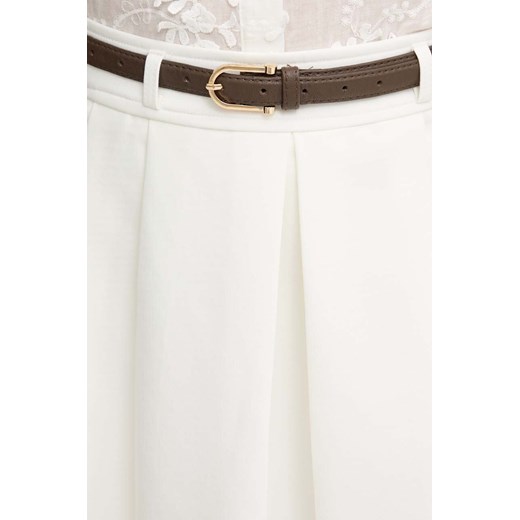 Answear Lab spódnica kolor biały mini rozkloszowana Answear Lab M ANSWEAR.com