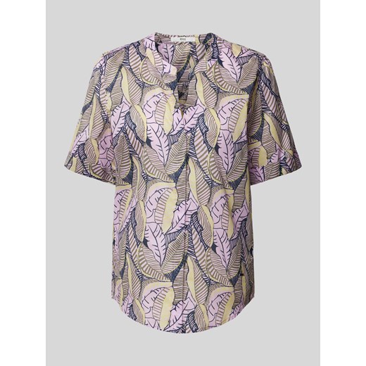 Bluzka ze wzorem na całej powierzchni i dekoltem w serek ze sklepu Peek&Cloppenburg  w kategorii Bluzki damskie - zdjęcie 173302258