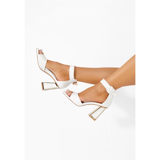 Białe eleganckie sandały Trisa ze sklepu Zapatos w kategorii Sandały damskie - zdjęcie 173304556