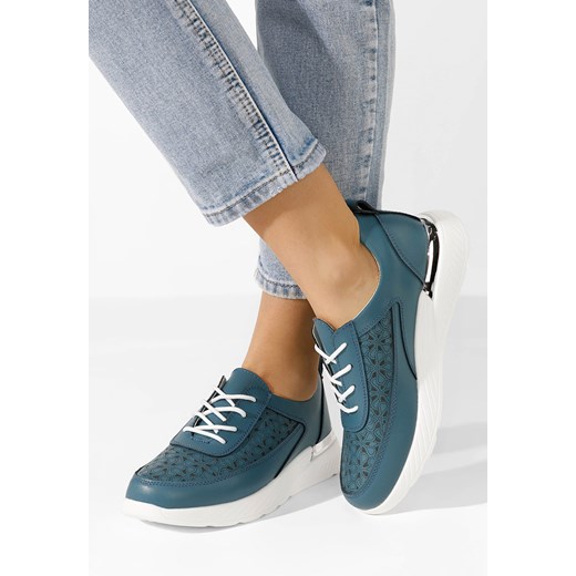 Niebieskie sneakersy damskie Calyse ze sklepu Zapatos w kategorii Buty sportowe damskie - zdjęcie 173304578