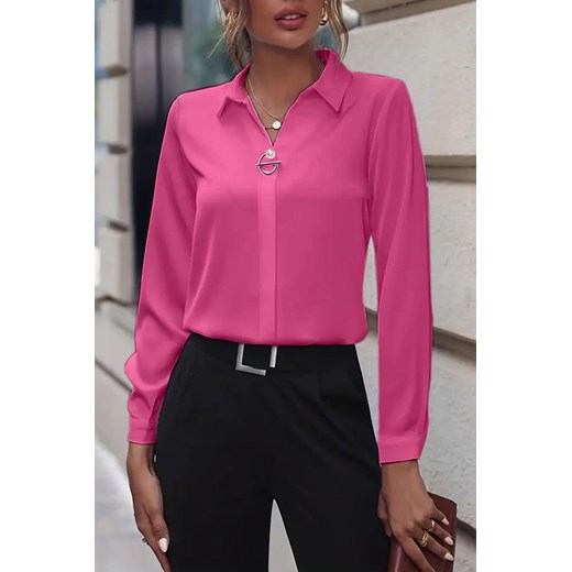 Koszula LENALDA FUCHSIA M wyprzedaż Ivet Shop