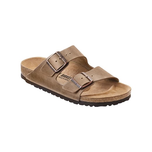 Birkenstock Skórzane klapki &quot;Arizona&quot; w kolorze jasnobrązowym 37 okazyjna cena Limango Polska