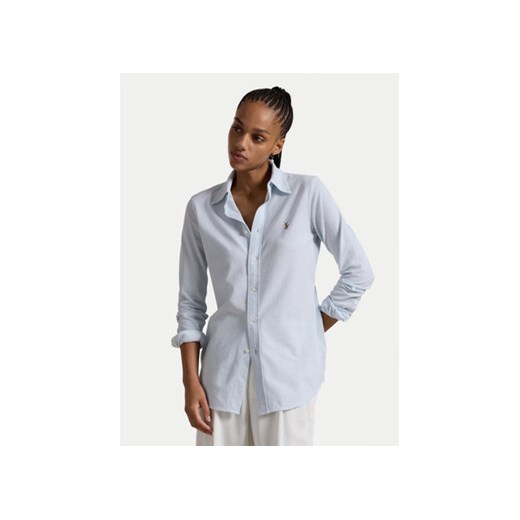 Polo Ralph Lauren Koszula 211924258011 Błękitny Slim Fit ze sklepu MODIVO w kategorii Koszule damskie - zdjęcie 173308035