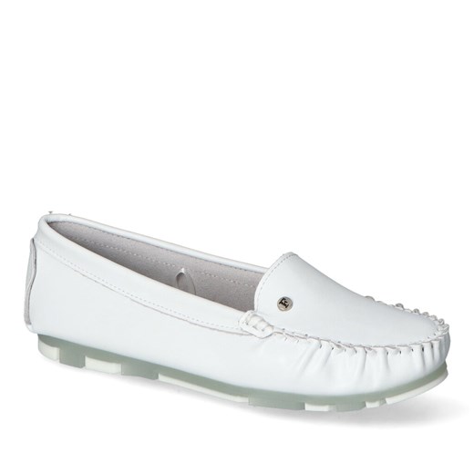 Mokasyny Filippo DP2037/24WH Białe lico ze sklepu Arturo-obuwie w kategorii Mokasyny damskie - zdjęcie 173308558