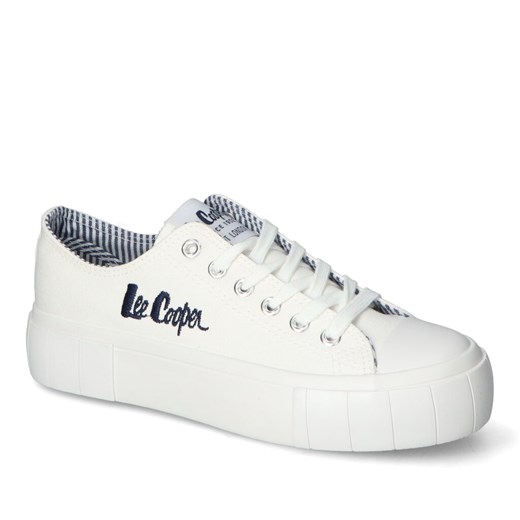 Trampki Lee Cooper LCW-24-31-2743L Białe ze sklepu Arturo-obuwie w kategorii Trampki damskie - zdjęcie 173308756