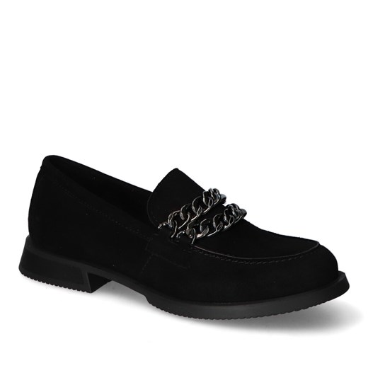 Mokasyny Nessi 24597 Czarny 19 zamsz ze sklepu Arturo-obuwie w kategorii Mokasyny damskie - zdjęcie 173309078