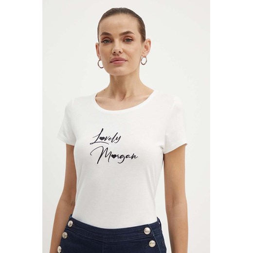 Morgan t-shirt DOUA damski kolor biały DOUA ze sklepu ANSWEAR.com w kategorii Bluzki damskie - zdjęcie 173310277