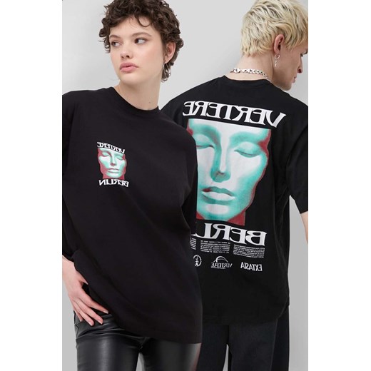 Vertere Berlin t-shirt bawełniany SLEEPWALK kolor czarny z nadrukiem VER T238 ze sklepu ANSWEAR.com w kategorii T-shirty męskie - zdjęcie 173310406