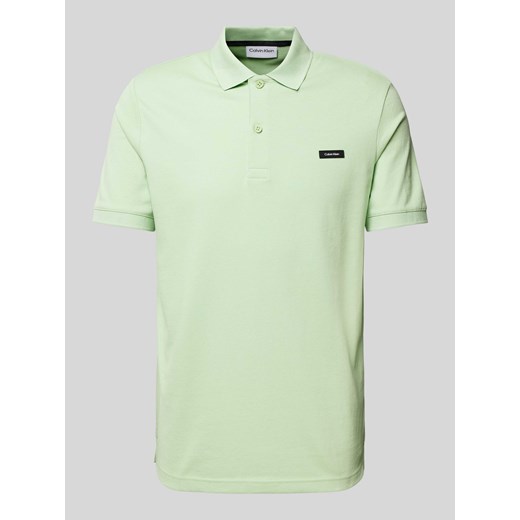 Koszulka polo o kroju slim fit w jednolitym kolorze ze sklepu Peek&Cloppenburg  w kategorii T-shirty męskie - zdjęcie 173311257