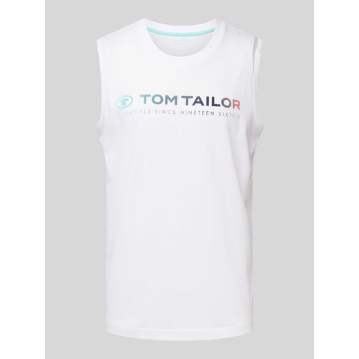 Top z nadrukiem z logo Tom Tailor M Peek&Cloppenburg 