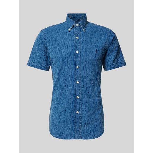 Koszula casualowa o kroju custom fit z kołnierzykiem typu button down ze sklepu Peek&Cloppenburg  w kategorii Koszule męskie - zdjęcie 173311466