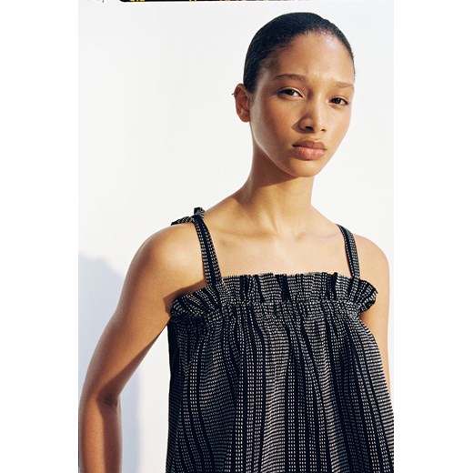 H & M - Top na wiązanych ramiączkach - Czarny ze sklepu H&M w kategorii Bluzki damskie - zdjęcie 173311836